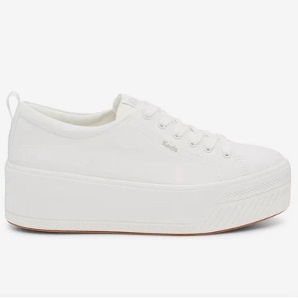 Keds Shoes - Keds Womens Platform White Sneakers